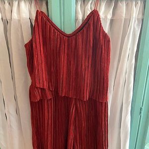 Polly&Esther Copper Metallic Romper/ Size SM (can fit Medium also)